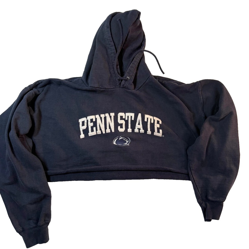 Vintage Penn State Boxy Hoodie Oversized Mens XL Blue Old Varsity Sweatshirt